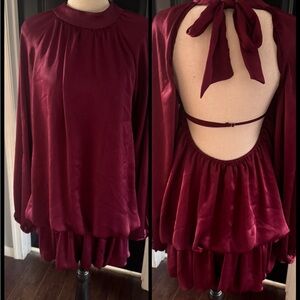 Lulu's Burgundy Mini Dress